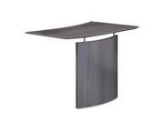 Mayline MNBDGLLGS Medina Laminate Bridge Left Hand 48w x 24d x 29 1 2h Gray Steel