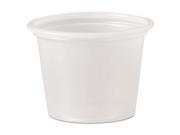 Polystyrene Portion Cups 1 oz Translucent 2500 Carton