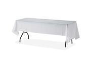 Plastic Tablecover 54 x108 24 CT White