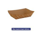Paper Food Baskets Brown White Check 2 lb Capacity 1000 Carton