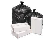 Waste Can Liners 2mil 43w x 43d x 47h Black 100 Carton 100 CT