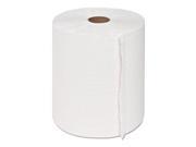 Hardwound Roll Towels 1 Ply White 8 x 350 ft 12 Rolls Carton