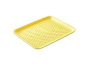 Supermarket Trays Foam Yellow 10 3 8 x 8 1 4 x 5 8 125 Bag 4 Bags Carton