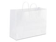 Paper Shopping Bag 65lb White Heavy Duty 16 x 6 x 12 250 bags