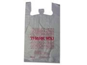 Thank You High Density Shopping Bags 18w x 8d x 30h White 500 Carton
