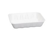 Genpak GNP20KWH Supermarket Trays White Foam 11 7 8 X 8 3 4 X 1 4 9 100 Carton