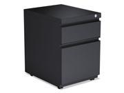 Alera PBBFCH 2 Drawer Metal Pedestal Box File w Full Length Pull 14 7 8w x 19 1 8d Charcoal