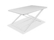 Lorell Monitor Riser 33 lb Load Capacity 1.5 Height x 36 Width x 22 Depth Desktop White LLR99854