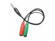 Topwin 3.5mm Female to 2 Male Extension Earphone Headphone Audio Splitter Cable Adapter