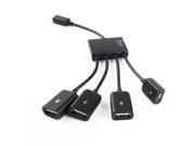Topwin 4 Port Micro USB Power Charging OTG Hub Cable For Android Tablet Smartphone
