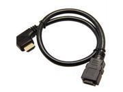 Topwin HDMI Female to HDMI Male 90 Left Angle extension cord HD Version 1.4 Connector cable for TV
