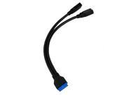 Topwin USB 3.0 20P Female To Double A Female Cable 20p F To AF 0.25m