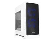 VIVO SMART Micro ATX Tower Computer Gaming PC Case White 5 Fan Mounts USB 3.0