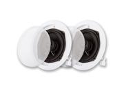 Acoustic Audio R 191 In Ceiling In Wall Speaker Pair 2 Way Home Theater Surround Speakers