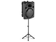 Technical Pro VORTEX12 Passive DJ 2 Way Speaker ABS Plastic with Trolley and Stand 1200 Watts VORTEX PK1