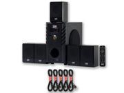 Acoustic Audio AA5104 Home Theater 5.1 Speaker System with 5 Extension Cables Surround Sound