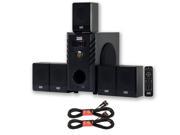 Acoustic Audio AA5104 Home Theater 5.1 Speaker System with 2 Extension Cables Surround Sound