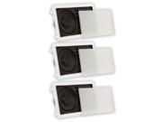 Theater Solutions TSSLCR6 Deluxe 6.5 In Wall 750W Compact Center 3 Speaker Set 3TSSLCR6