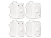 Theater Solutions OVCDW Outdoor Waterproof White Impedance Matching Volume Controls 4 Piece Set 4OVCDW
