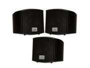 Acoustic Audio AA321B Mountable Indoor Black Speakers 600 Watts 3 Piece Set AA321B 3S