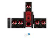 Theater Solutions TS521 Home Theater 5.1 Speaker System Powered with USB Bluetooth