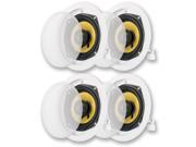 Acoustic Audio HD 5 In Ceiling Speakers Home Theater Surround Sound 2 Pair Pack