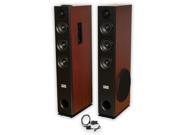 Acoustic Audio TSi550 Bluetooth Powered Floorstanding Tower Multimedia Speakers with Optical Input TSi550D