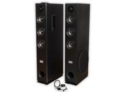 Acoustic Audio TSi450 Bluetooth Powered Floorstanding Tower Multimedia Speakers with Optical Input TSi450D