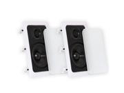Theater Solutions CS5W In Wall Speakers Surround Sound Home Theater Pair