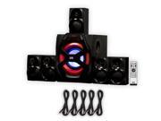 Acoustic Audio AA6101 Home Theater 5.1 Speaker System with Bluetooth FM Tuner and 5 Extension Cables