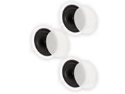 Theater Solutions TS80C In Ceiling 8 Speakers Surround Sound Home Theater 3 Speaker Set