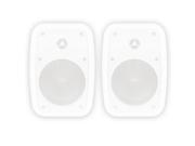 Theater Solutions TS525ODW Indoor or Outdoor Speakers Weatherproof Mountable White Pair