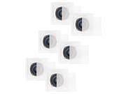 Blue Octave LS52 In Wall or In Ceiling Speakers Home Theater 2 Way Square 3 Pair Pack