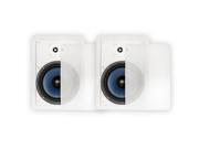 Blue Octave RW83 In Wall 8 Speakers Home Theater Surround Sound 3 Way Speaker Pair