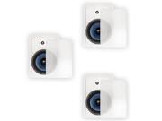 Blue Octave RW83 In Wall 8 Speakers Home Theater Surround Sound 3 Way 3 Speaker Set