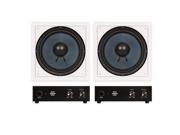 2 Blue Octave BDW10 In Wall 10 Home Passive Subwoofers and 2 Amplifiers 700 Watts BDW10A 2S