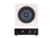 Blue Octave RW8 In Wall 8 Passive Subwoofer Speaker Home Theater Sub and Amplifier