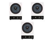 3 Blue Octave BDW10 In Wall 10 Home Passive Subwoofers and 3 Amplifiers 1050 Watts BDW10A 3S