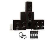 Theater Solutions TS516BT Home Theater Bluetooth 5.1 Speaker System Optical Input and 4 Extension Cables