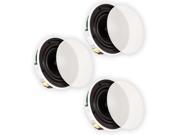 Theater Solutions TSQ670 In Ceiling 70 Volt 6.5 Speakers Quick Install 3 Speaker Set TSQ670 3S