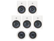 Blue Octave BH 827 In Wall and In Ceiling 8 Speakers Home Theater Surround Sound 7 Speaker Set