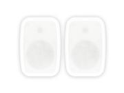 Theater Solutions TS6ODW Indoor or Outdoor 6.5 Speakers Weatherproof Mountable White Pair