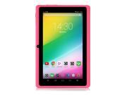 iRULU eXpro X1 7 Google Android 4.4 Tablet GMS Certified by Google 1024*600 HD Resolution Quad Core 16GB Nand Flash Pink