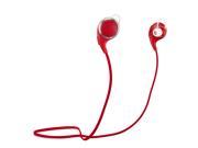 Wireless Bluetooth 4.1 Headset Sport Stereo Earphone Headphone for Smartphone Red