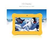 iRULU 7 Inch Quad Core Kids Tablet GMS Certified by Google Android 4.4 Kitkat 1024*600 HD Resolution 1GB RAM 8GB Nand Flash Yellow