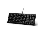87 Key Mechanical Gaming Keyboard with USB Cable Attached with Key Cap Puller Fit for Gamers Typists etc