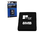 TTX Tech 8MB Memory Card for PS2