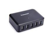 Tronsmart 5 Port 40W 8000mA Speed USB Smart Charger With VoltIQ For iPad iPhone iPod Android Windows Tablets US Plug
