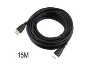 15M Gold Plated High Speed HDMI Cable with Ethernet Connection V1.4 HD 1080P Male Male Black