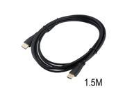 1.5M Gold Plated High Speed HDMI Cable with Ethernet Connection V1.4 HD 1080P Male Male Black